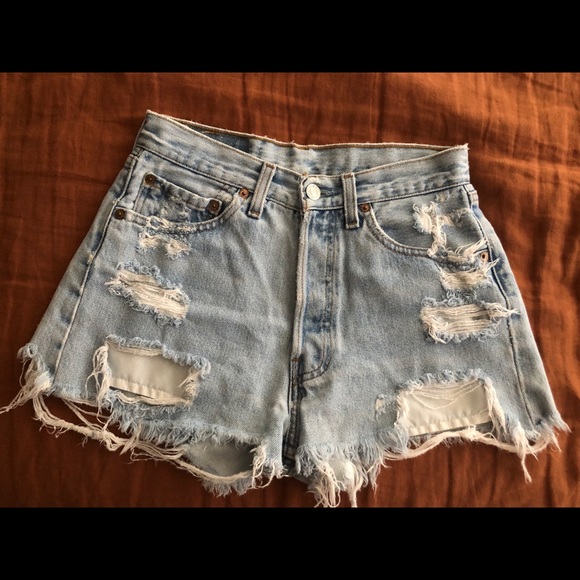 Levi’s “Vintage” 501 Original Cutoff Denim Shorts - Picture 2 of 5
